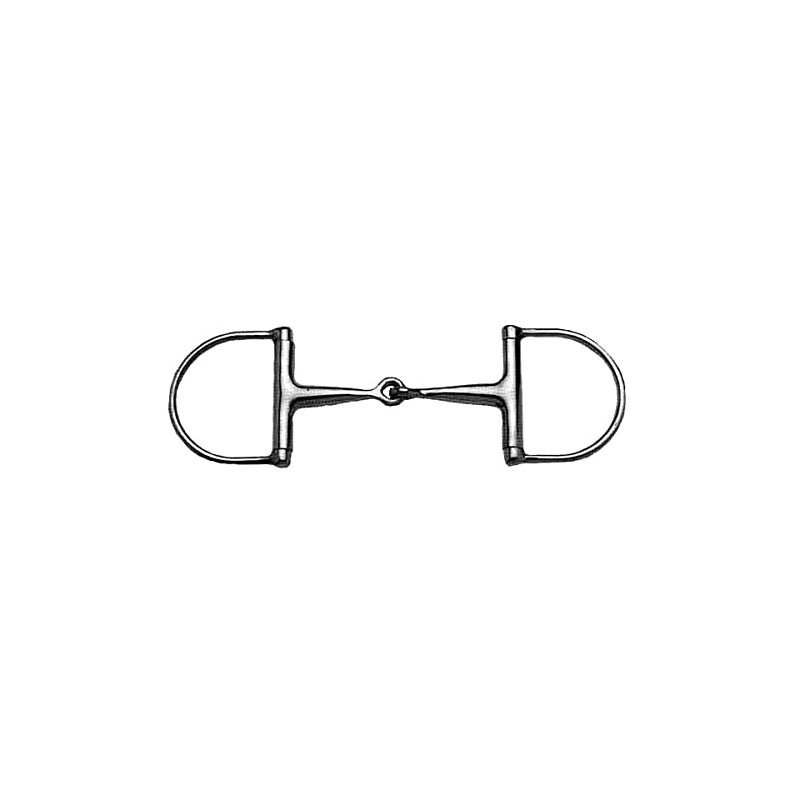 Korsteel Stainless Steel Hunter Dee Ring Snaffle Bit, 4.5"