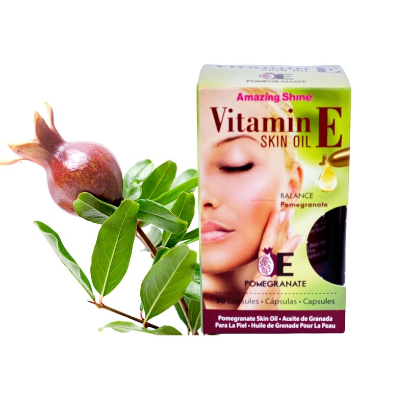 Pomegranate Skin Oil Capsules by EasyComforts - 90 Capsules