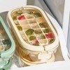 Ice Cube Tray with Lid Bin 2 Layer Ice Trays