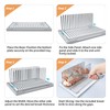 Aromfentu Adjustable Bread Slicer Guide for Homemade Bread with Stainless