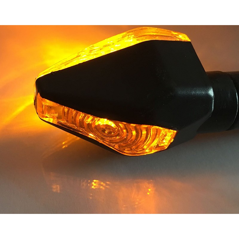 2pcs Black LED Turn Signals Lights Blinkers For 2008 Buell