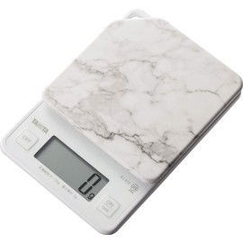 Tanita KJ-213 SWH Cooking Scale, Kitchen Scale, Cuisine, Digital, 4.4 lbs. (2 kg), Weighs in 0.04-oz. (1-g) Units, 1-Second Start-up, 1-Second Weighing, Stone White, Perfect Measurements Instantly