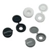 100pcs Plastic Hinged Screw Cover Caps,Screw Snap Covers Washer Flip,for