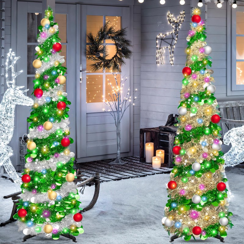 6 Ft Artificial Christmas Trees - Artificial Christmas Tree， Collapsible