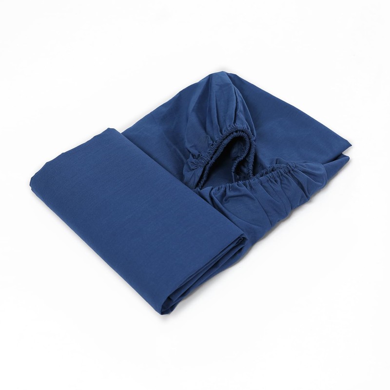 CHARKHAH Polycotton Fitted Sheet for Single Double King Super King