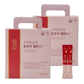 Chunyangsam 6년근 고려홍삼정 온코어 밸런스 홍삼스틱 15g x 100포 2개 6-Year-Old Korean Red Ginseng Oncore Balance Ginseng Stick 15g x 100 Packs (2 Sets)