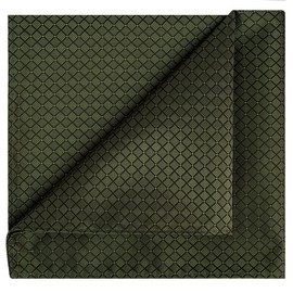 KissTies Mens Olive Green Tie Set Festive Ties For Men Necktie + Pocket Square