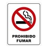Genérico Monsterprint Señalamiento Letrero Prohibido Fumar, 20x25 cm. Impresión HD