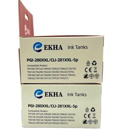 Ekha 10 Pack 280 281 XXL 280XL 281XL Ink Cartridge to TR8620a TR8600 TR8620 Printer Ink Replacement for 280 281 XL 280xxl 281xxl for TR8520 TR7520 TS702a TS9520 TS9521C TS6120 TS6220 TS9120 TS6320