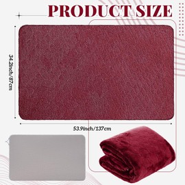 Couples Waterproof Mat 54 x 34 Inch Lover Reusable Stainproof Blanket Quiet Easy Use Towel Protector for Adult Multi Functional Bed Sheets Couple Messy Play Pleasure Comfort(Red)