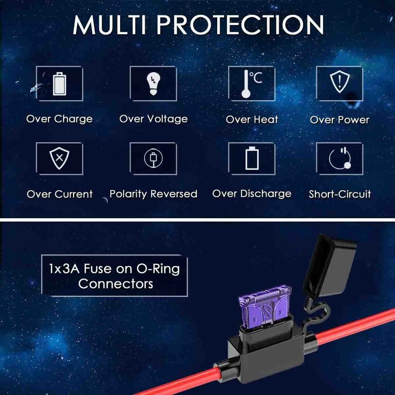 6V / 12V 1.5A Smart Battery Charger Desulfator Maintainer Battery