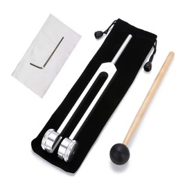 Tuning Forks Set,128Hz 256Hz 512Hz Body Weighted Tuning Fork for Healing Sound Healing Tools Spiritual Items Meditation Tools Sound Therapy Musical Instrument Balancing Vibration (1×128Hz Tuning Fork)