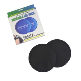 Small Ice Packs for Injuries Reusable - Kids Ice Packs for Boo Boos for Injuries Reusable Kids, Toddler – Baby Colic Relief (2 Pcs x 5.5") (Black)