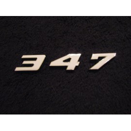 PE FORD 347 STROKER MUSTANG ENGINE ID FENDER HOOD SCOOP QUARTER TRUNK EMBLEM WHITE