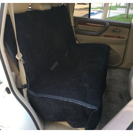 Formosa Covers Heavy Micro Velvet and Padded Back Seat Bench Cover - 56" Wide Black