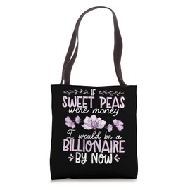 Sweet Pea Flower Essentials Sweet Pea Plants Live Sweat Peas Tote Bag