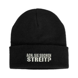 No Face No Name ACH, you are looking for dispute in black, unisex, embroidered patch to change, beanie knitted hat, winter hat, black