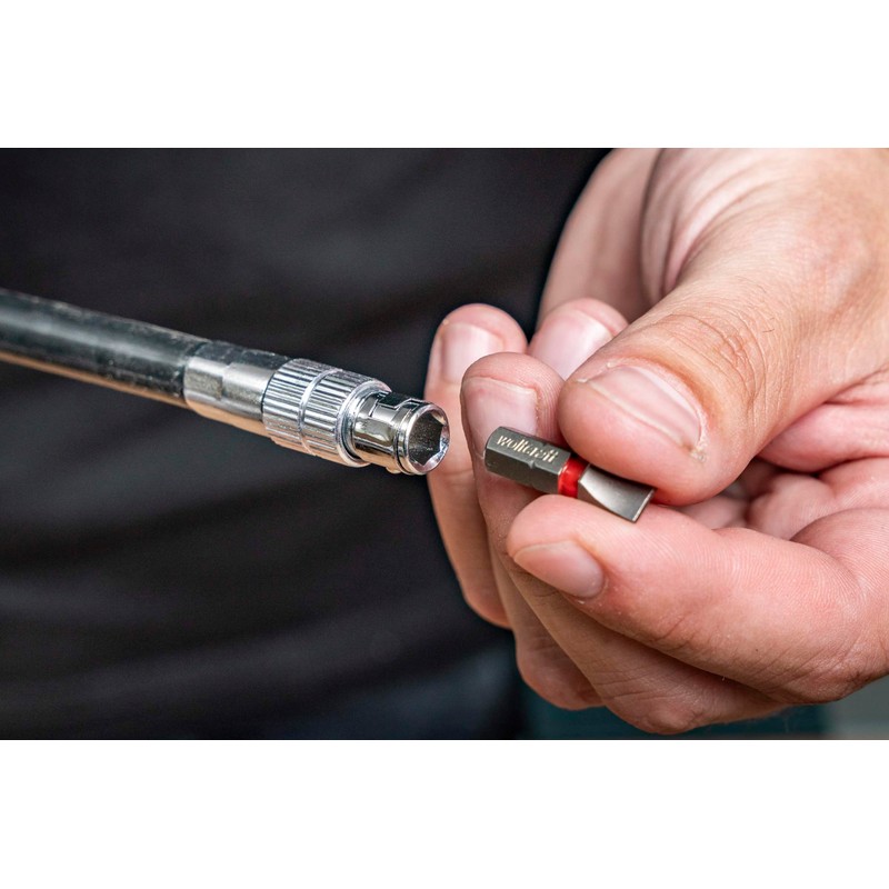 wolfcraft Hand Screwdriver with Flexible Shaft I 1236000 I For