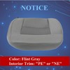 NLQR Front Driver Side Bottom Replacement Seat Cover Cloth Flint