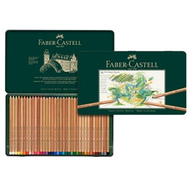 Faber-Castel FC112136 Pitt Pastel Pencils in A Metal Tin (36 Pack), Assorted
