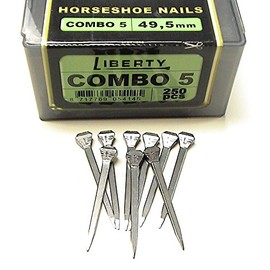 Liberty 5 Combo Horseshoe Nails 250 Count Box