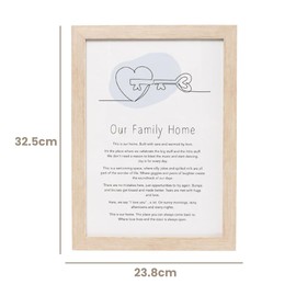 Splosh Family Home Gift of Words Sentimental Frame. Picture Frame Gifts for Women & Family. Aesthetic Room Decor. Minimalist Bedroom Accessories, Bathroom Decor, Living Room Accessories & Wall Décor.…