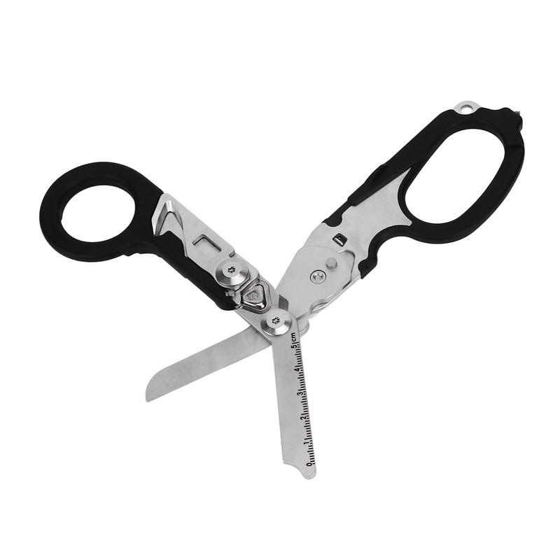 Emergency Response Shears Foldable Multifunctional Scissors Portable Stainless Steel Scissors