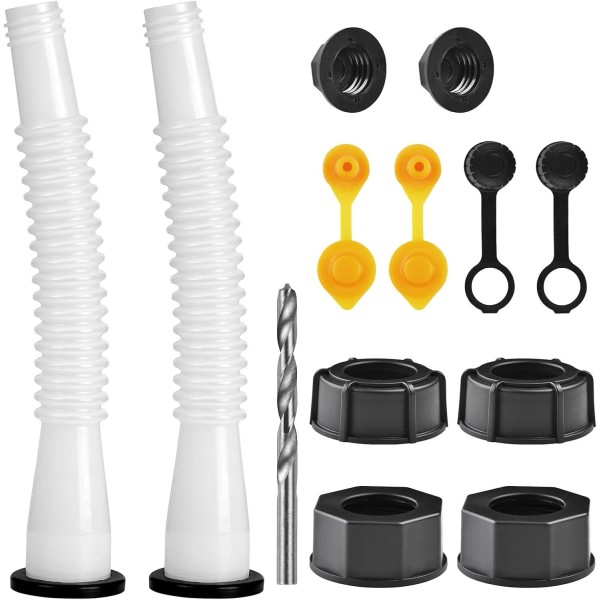 No Brand Gas Can Spout Replacement Kit, (2 Kit-White) for