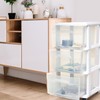 Homz Clear Plastic 3 Drawer Medium Home Organization Storage Container