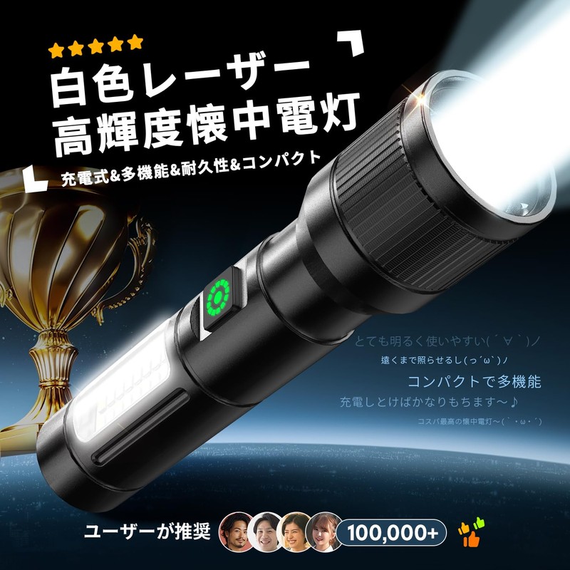 Flashlight, 2026 Improved Version, Night Light, Handheld Torch, LED Light,