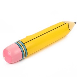Large Yellow Pencil Balloons 27" for Back to School Decor