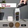Himalayan Chef Pink Salt and Black Pepper Grinder with Stainless