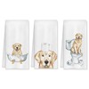 HUGANE Golden Retriever Gifts Hand Towels Set of 3, Golden