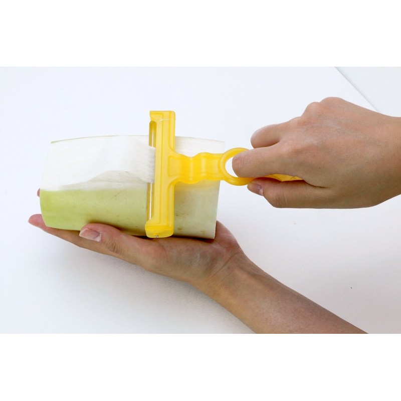 ののじ ピーラー 根菜フリルサラダ 削りーナ ミルキーイエロー FSP-01Y