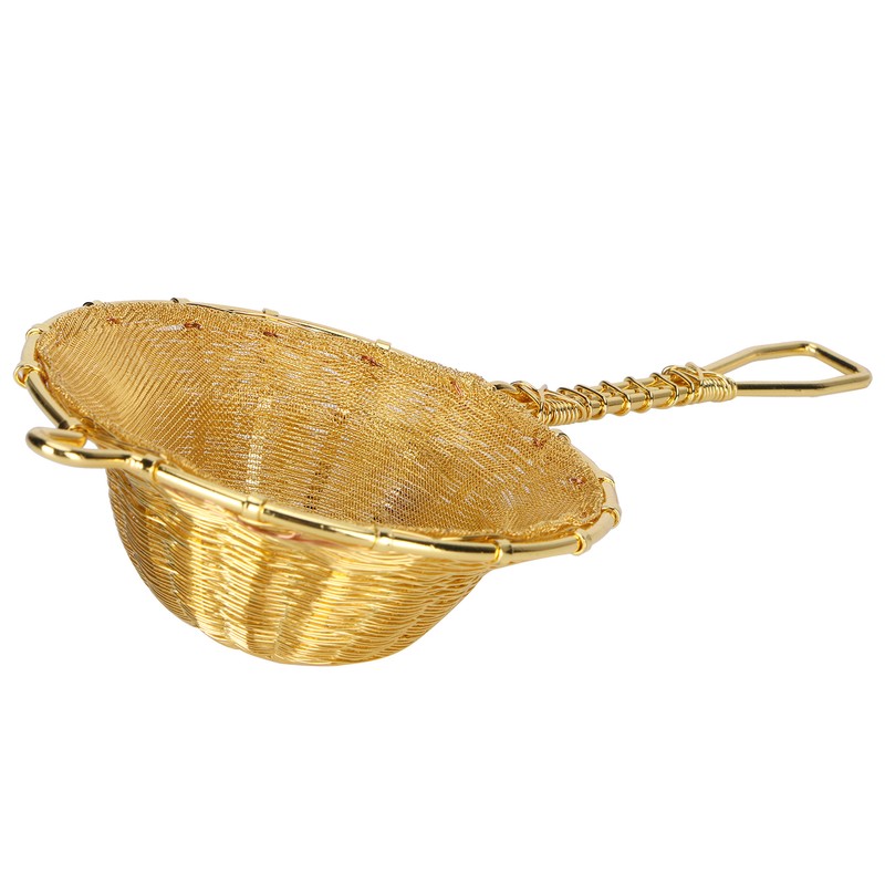 Tea Infuser Strainer Pure Copper Reusable Loose Leaf Teapot Filter