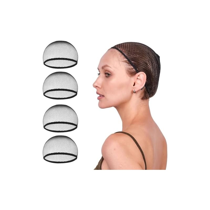 Cubierta para Pelucas, 4 Pcs Gorra de Red Transpirable y