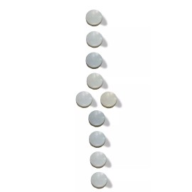 Bitterroot Guitars Inlay Set 6mm Dots White Mother of Pearl (MOP) 10 Piece Set 080742WMOP