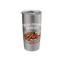 Fresh Organic Produce Vegetables Vegetable Garden, Gardener Stainless Steel Insulated Tumbler