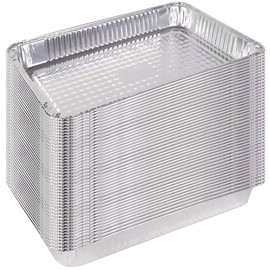 Bluesky Versatile Deep Ultra Heavy Duty Pans-(Pack of 40) -Perfect for Events & Catering, Full Size, Silver