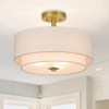 XiNBEi Lighting 3 Light Semi Flush Mount Light, Close to