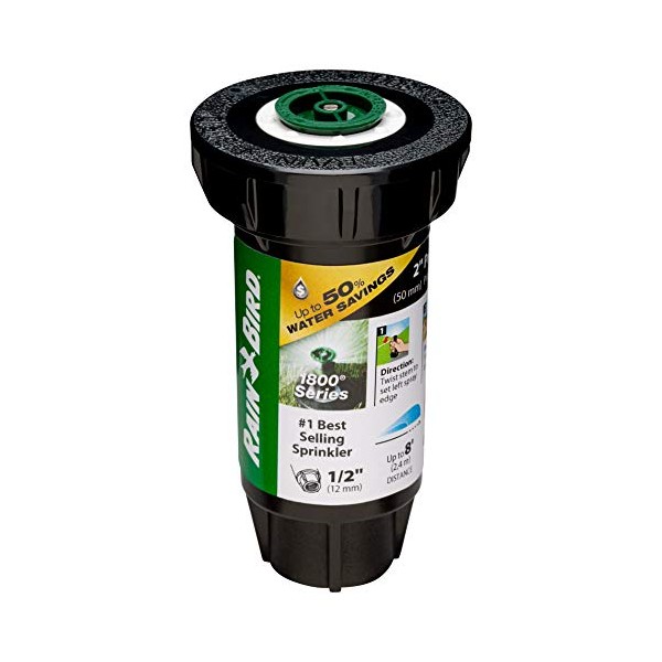 Rain Bird 1802AP8PRS Pressure Regulating (PRS) Professional Pop-Up Sprinkler, Adjustable