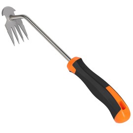 Jvoiyae Weeding Tools, Portable Garden Weeder Tool, New Manganese Steel Weed Puller Tool, Hand Weeder Puller for Vegetable Gardening Backyard Farm Planting & Uprooting Weeding Tool (Rubber Handle)