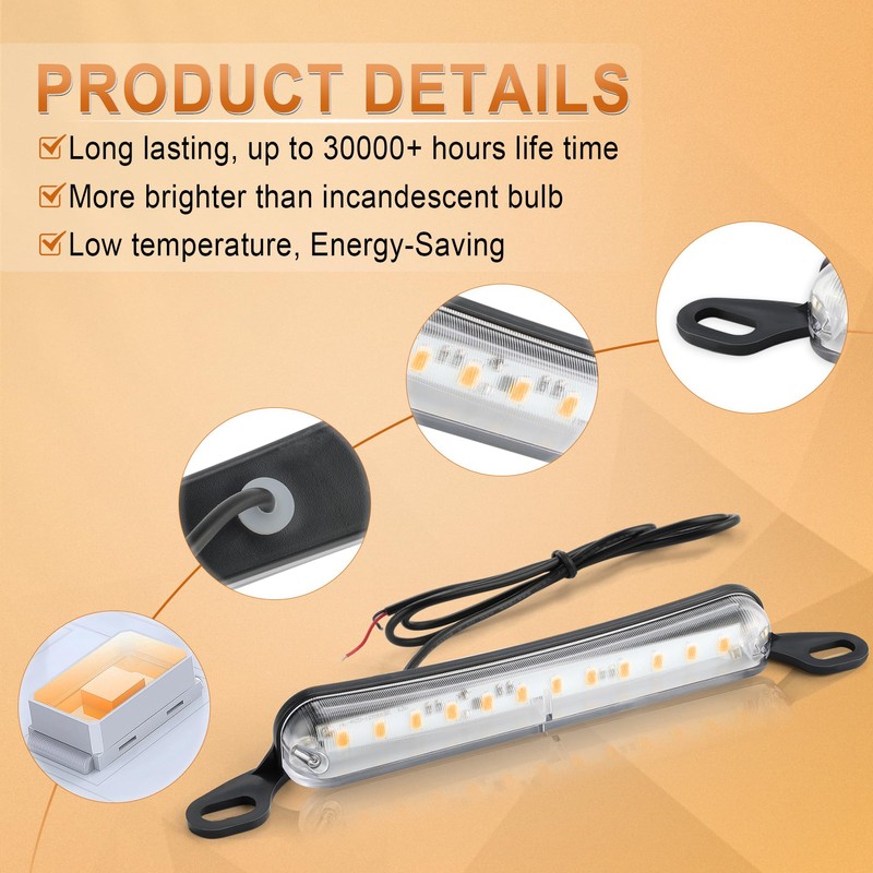 LivTee License Plate Light, Extremely Bright LED License Plate Lights
