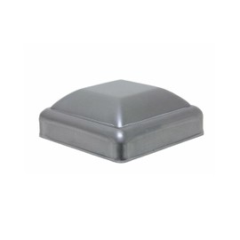 3" Square Post Caps - Pressed Steel Post Cap - Square Pressed Steel Dome Cap - Decorative Post Caps Steel Fence Post Cap - Square Fence Post Caps, Square Gate Caps (10)