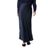 The Drop Women’s Alya Silky Slip Maxi Skirt, Navy, S