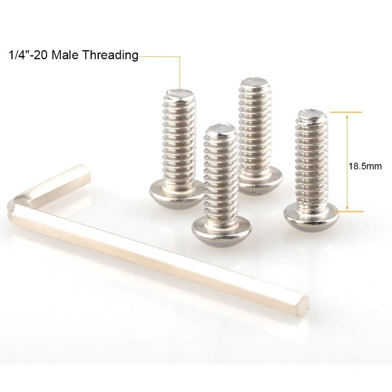 CAMVATE Mounting Screw 1/4" Screw Hex Socket Head 18.5mm Length
