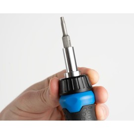 Jonard Tools RSDS-151 15-in-1 Ratcheting Screwdriver with Hex, Spanner & Torx Security Bits