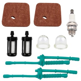 Hettluo FS55R Air Filter Fuel Line Primer Bulb Tune Up Kit for Sthil FS55 FS38 FS45 FS46 KM55 HL45 MM55 FS100 FS110 FS130 String Trimmer Weed Eater