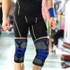 4pc Rodillera Elstica Compresin Para Gym Deportes Correr Negroazul Xl