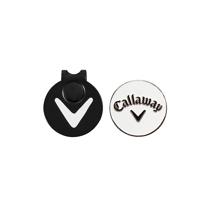Callaway Hat Clip with Golf Marker Magnet White